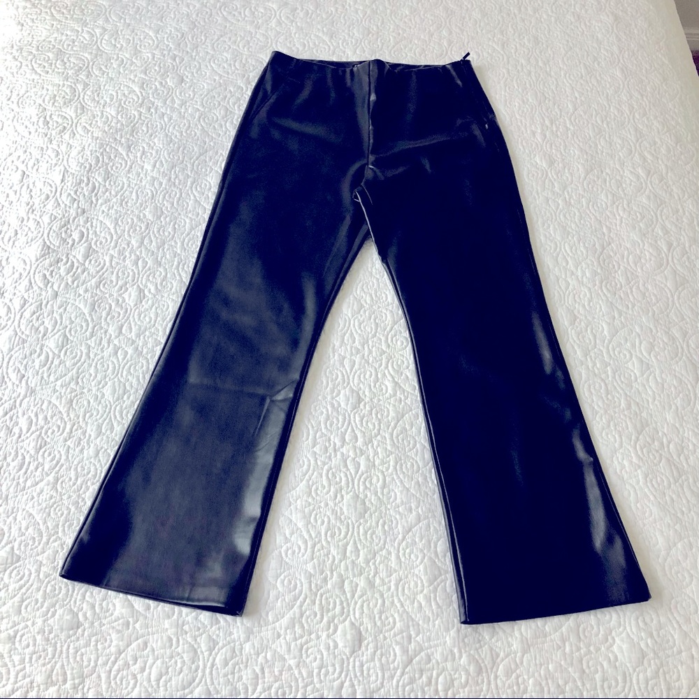ZARA Straight Leg Faux Leather Pants